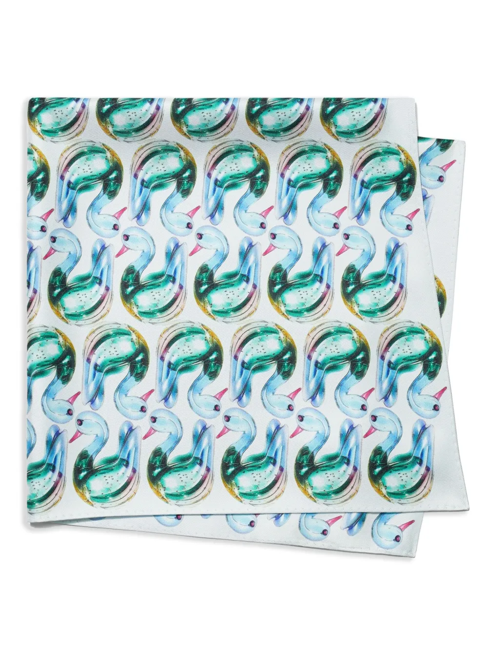 Tory Burch Sjaal met Lucky Duck-print Wit