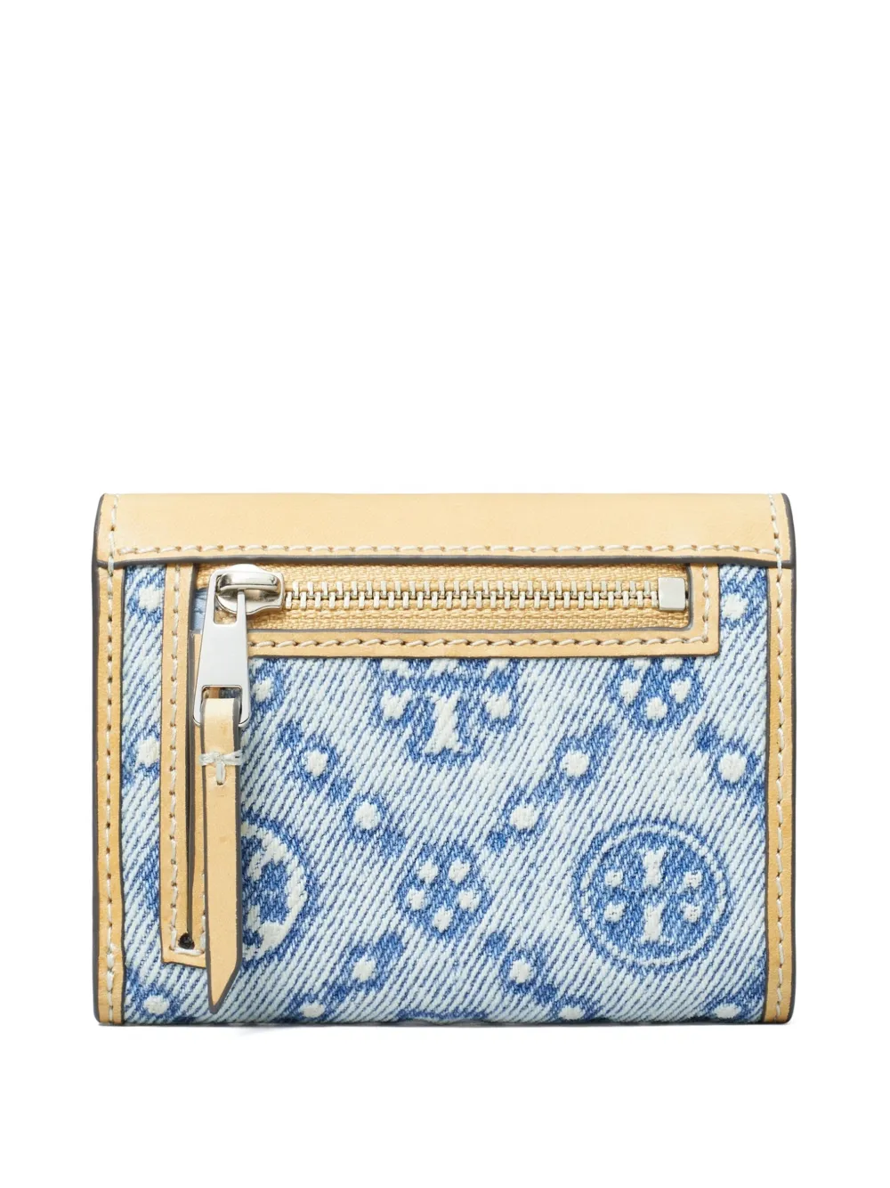 Tory Burch Portemonnee met monogramprint - Blauw