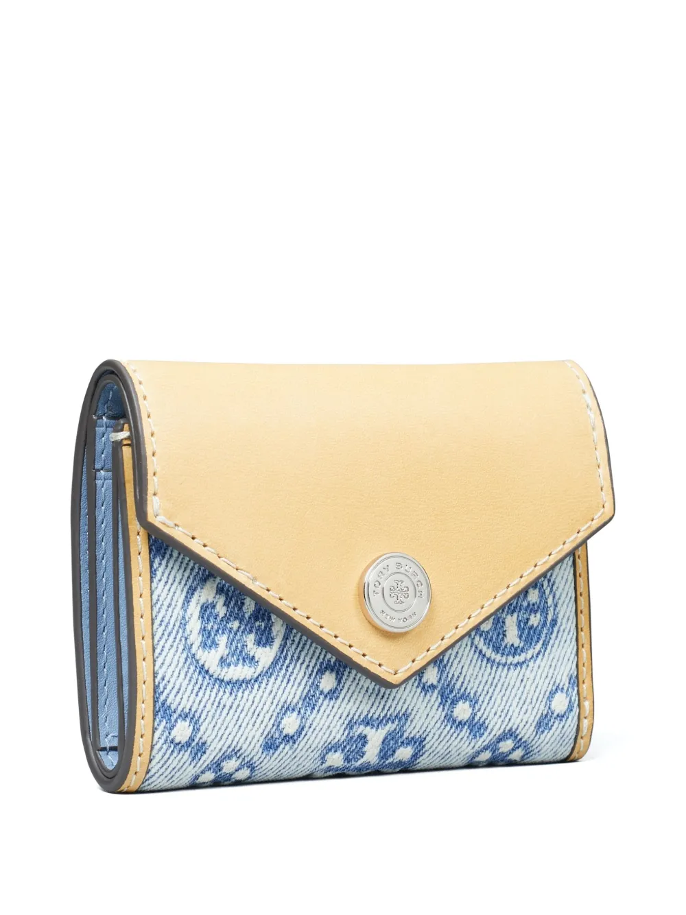 Tory Burch Portemonnee met monogramprint Blauw