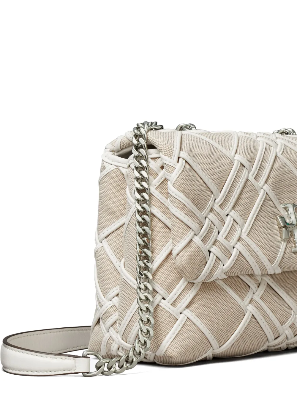 Tory Burch Kira kleine schoudertas Beige