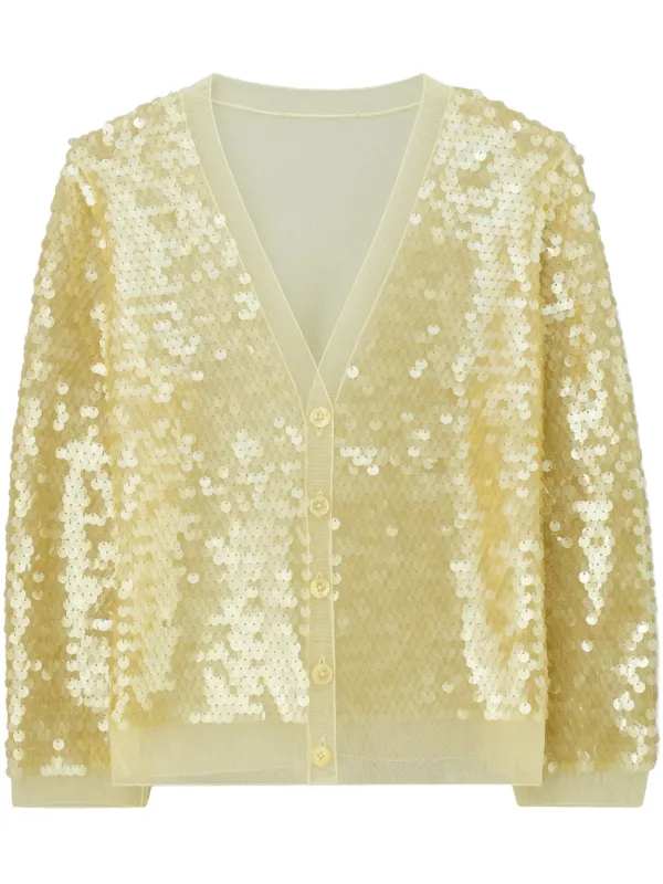 Tory Burch スパンコール カーディガン | イエロー | FARFETCH JP Tory Burch スパンコール カーディガン | イエロー | FARFETCH JP