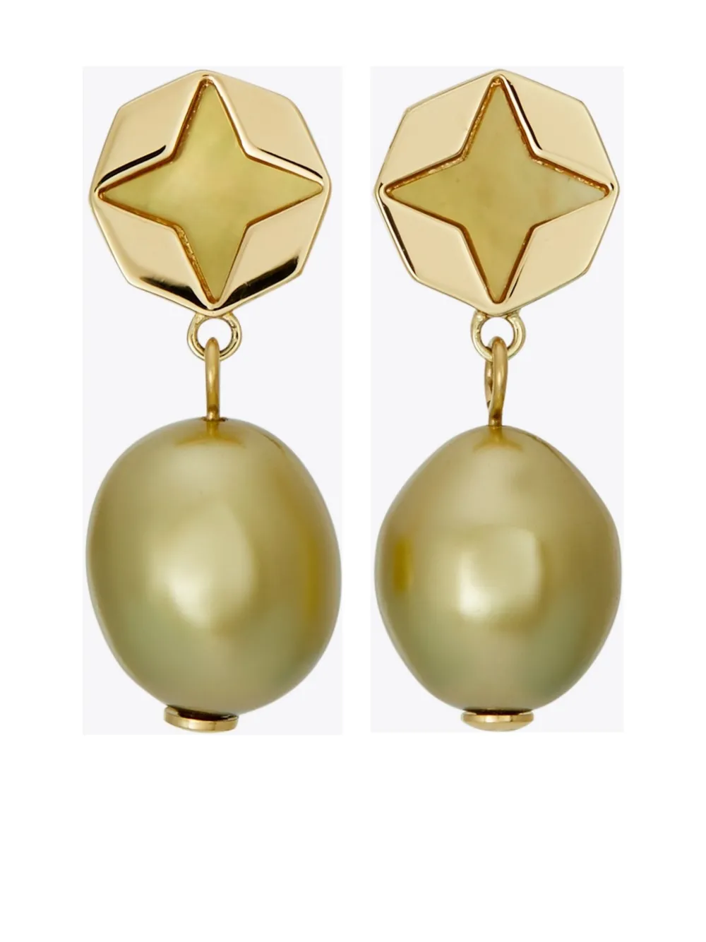 Tory Burch Kira Clover Drop Earrings In Gold