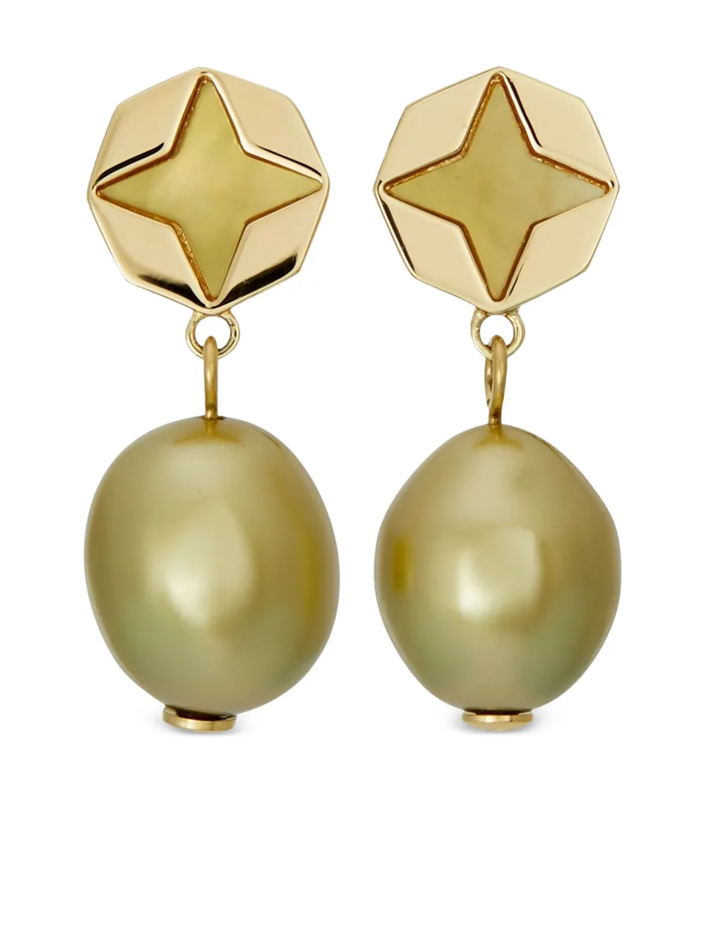 Tory Burch Kira Clover drop earrings | Gold | Image 1