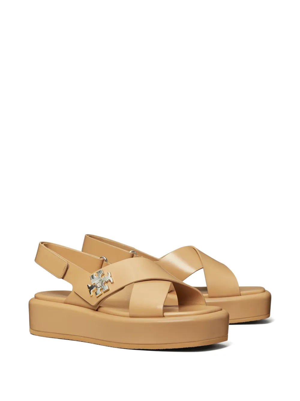 Tory Burch 40mm T Lock sandals Brown