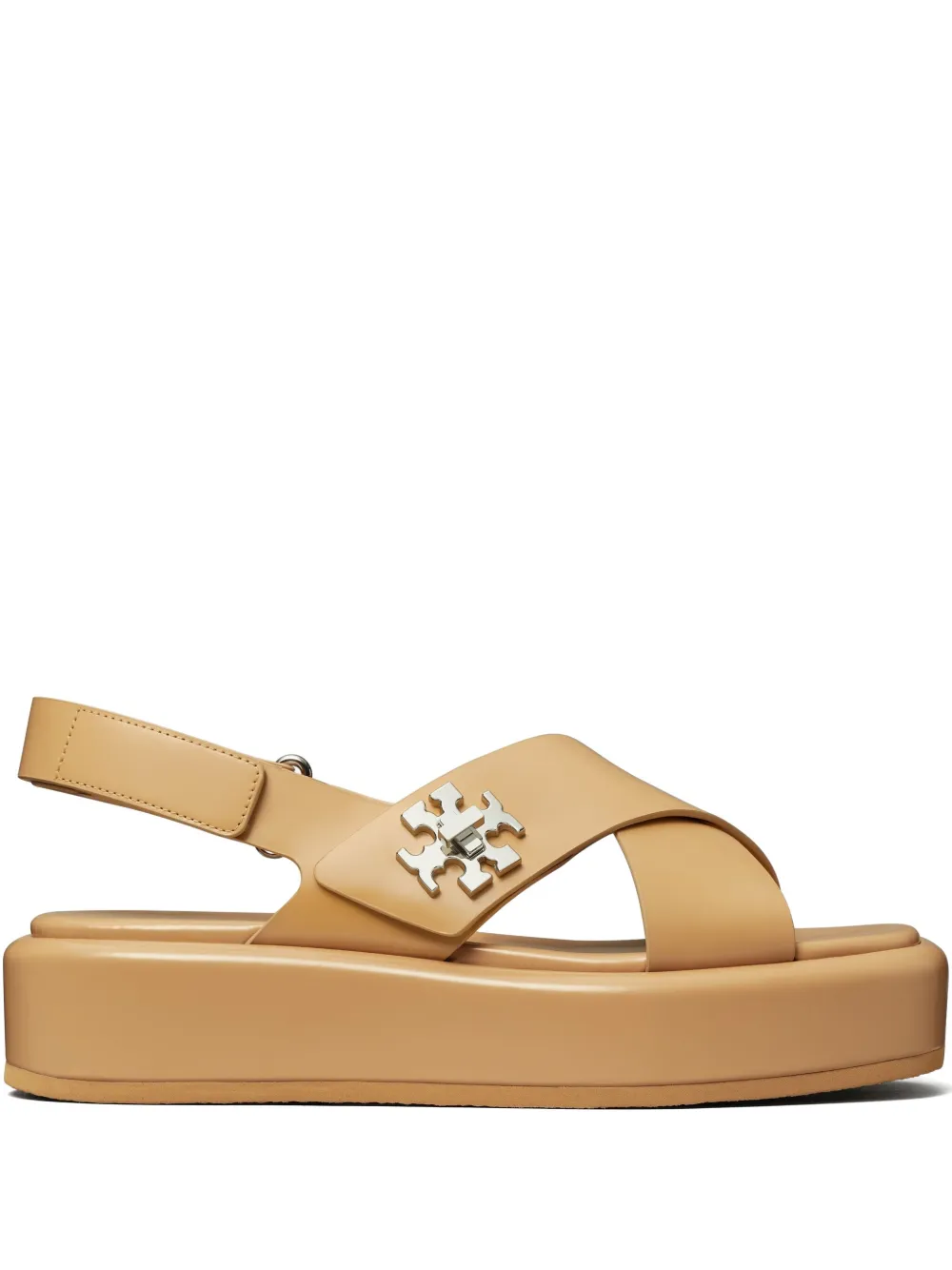 Tory Burch 40mm T Lock sandals Brown