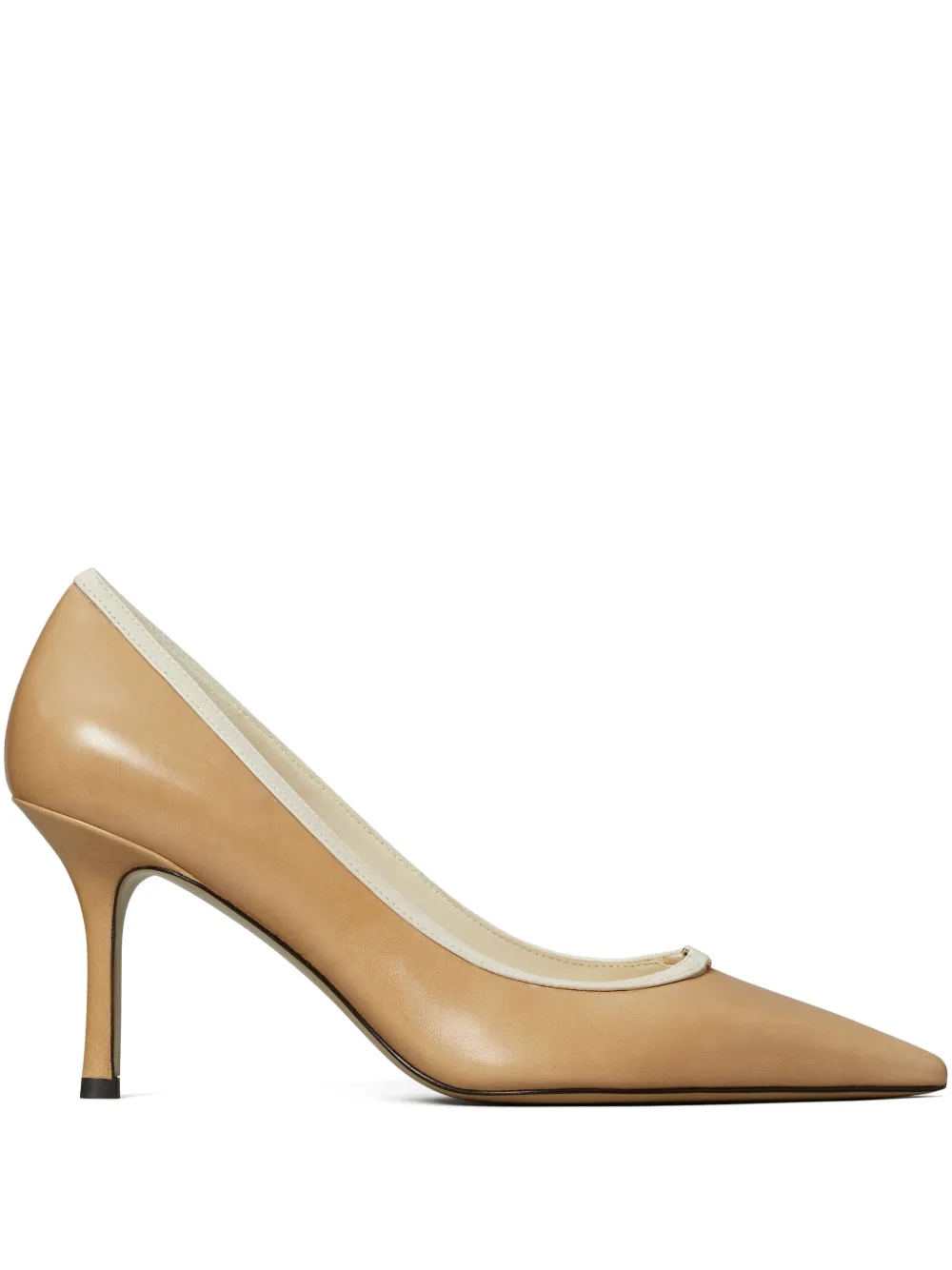 Tory Burch 80 mm Double T pumps met gesp Bruin