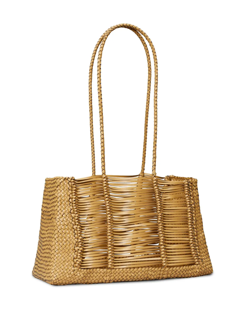 Tory Burch Handgeweven shopper Beige