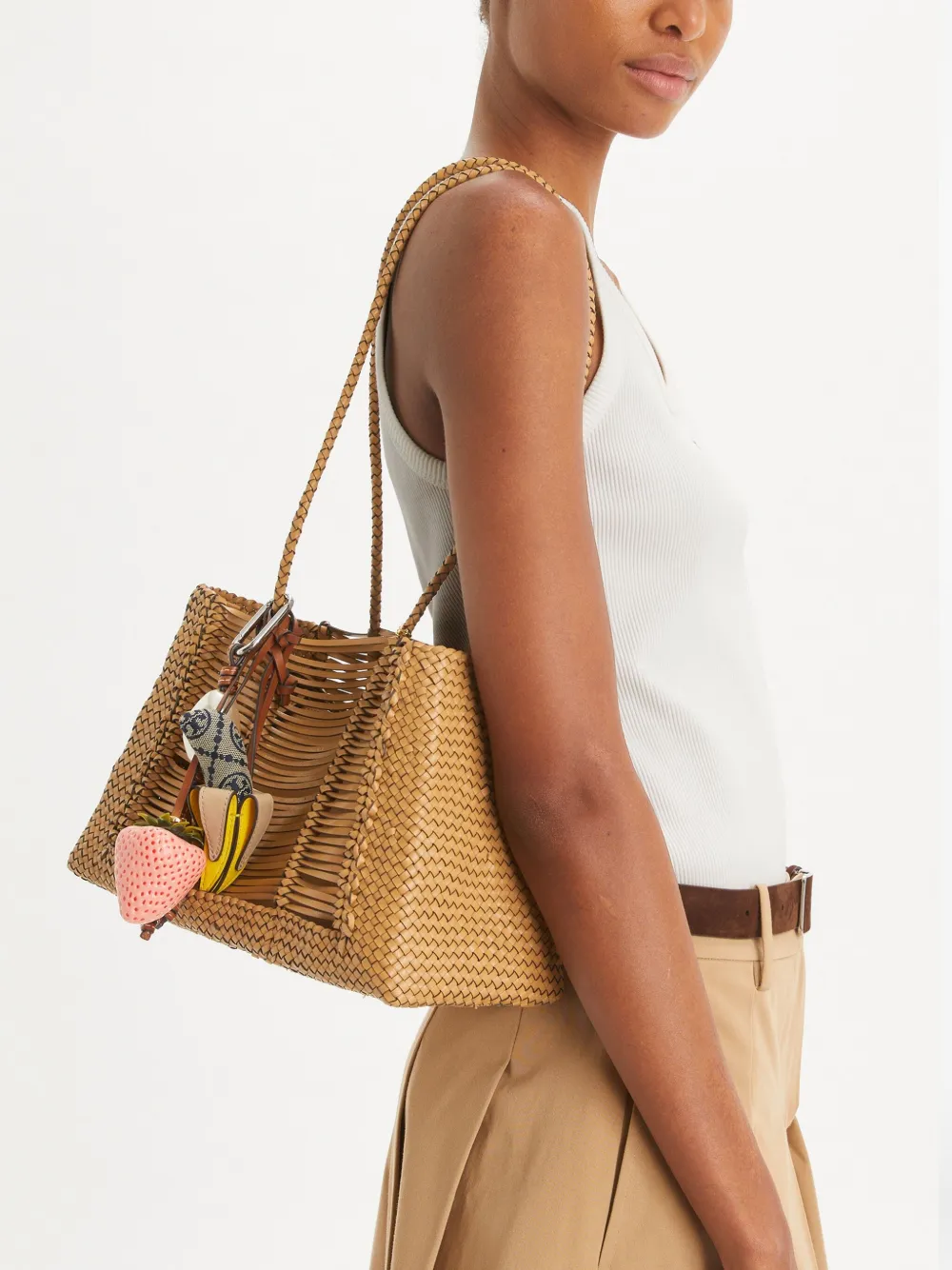 Tory Burch Handgeweven shopper - Beige