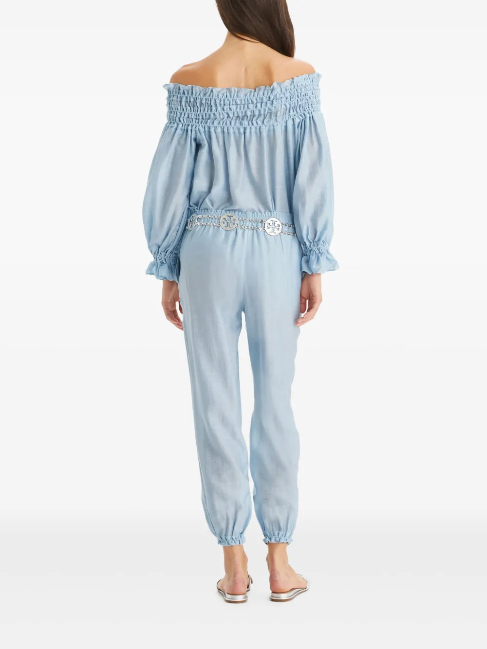 Tory Burch Tuniek met ruches Blauw
