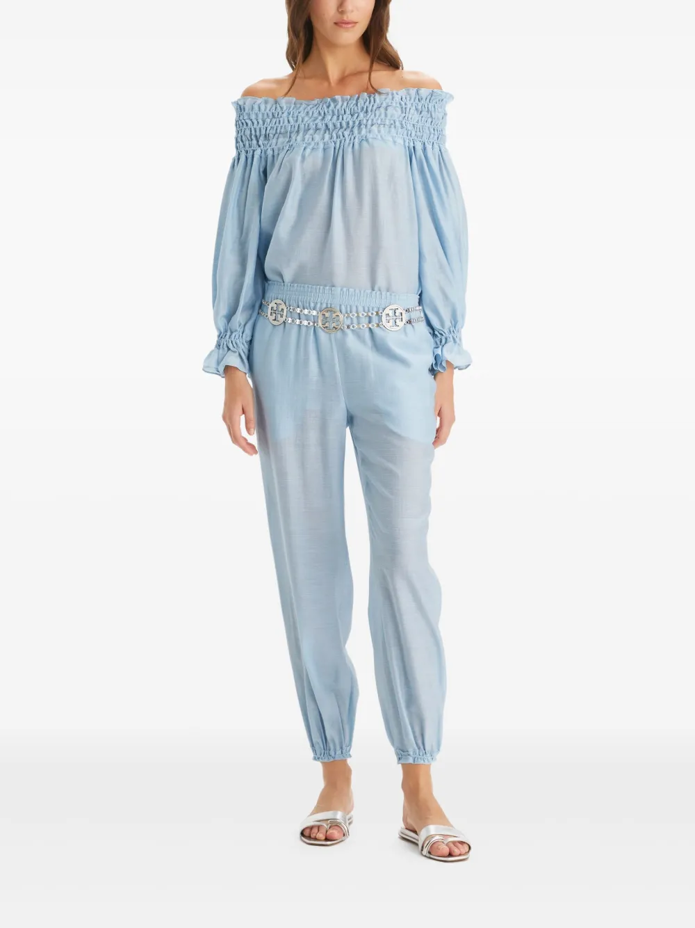 Tory Burch Tuniek met ruches - Blauw