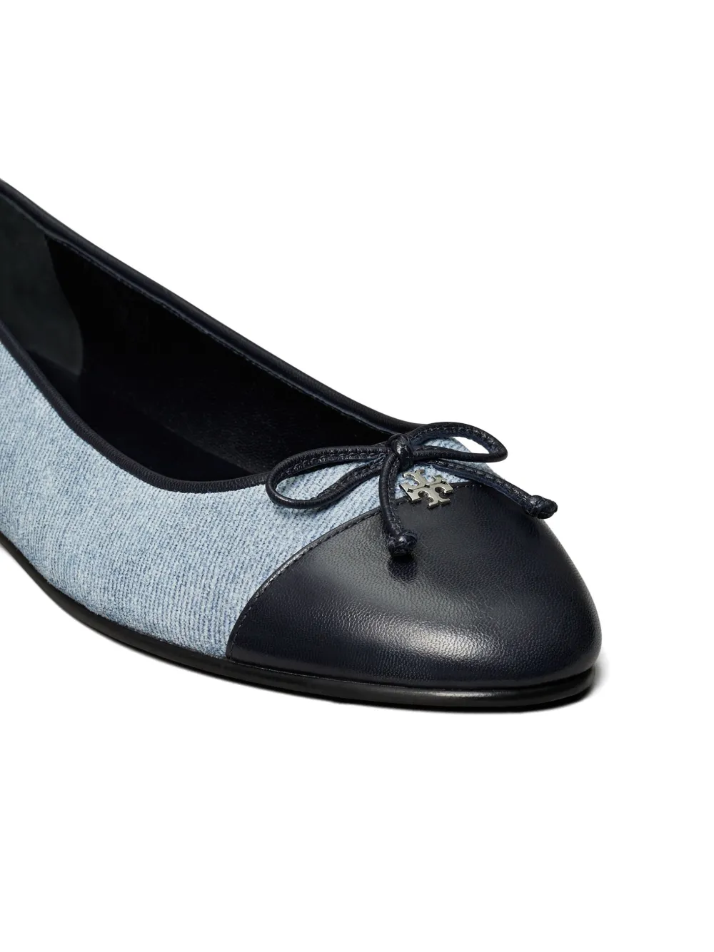 Tory Burch Ballerina's met bewerkte neus Blauw