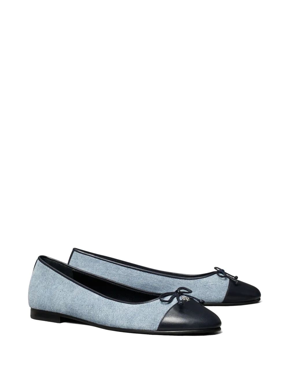 Tory Burch Ballerina's met bewerkte neus Blauw