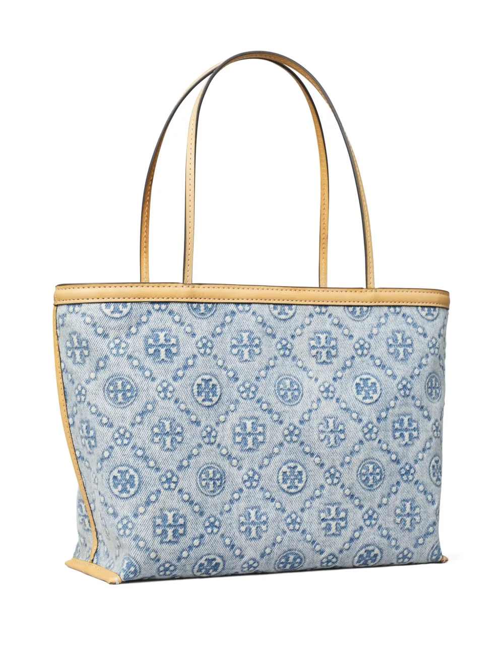 TORY BURCH T MONOGRAM DENIM TOTE BAG