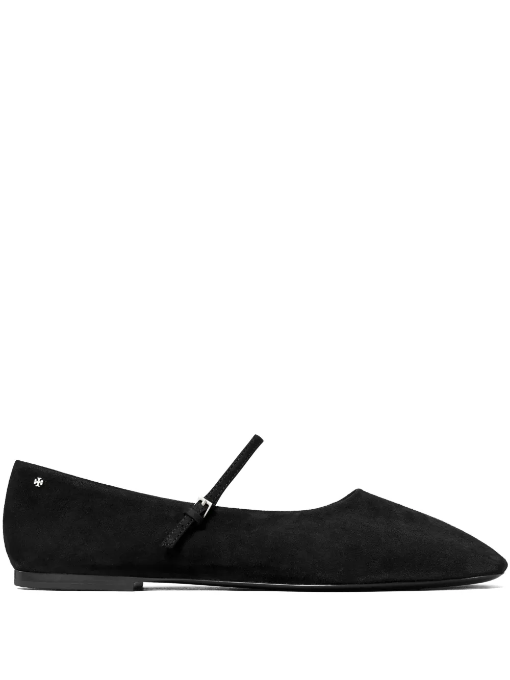 Tory Burch suede ballet flats Black