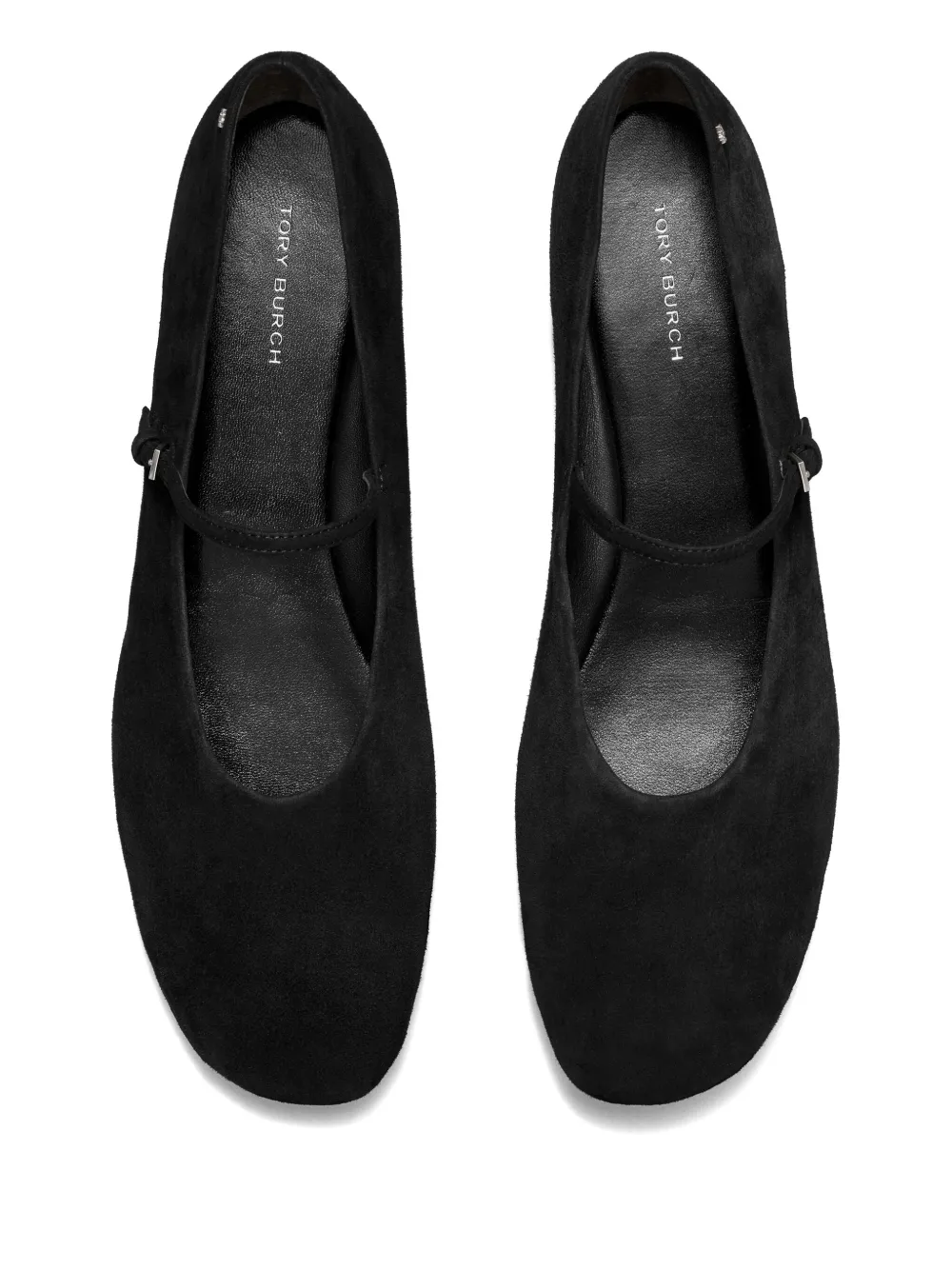 Tory Burch suede ballet flats Black