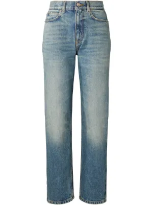 デニム・ジーパン TORY BURCH WHITE DENIM JEANS High-Rise Straight Jean: Women's Designer Bottoms | Tory Burch