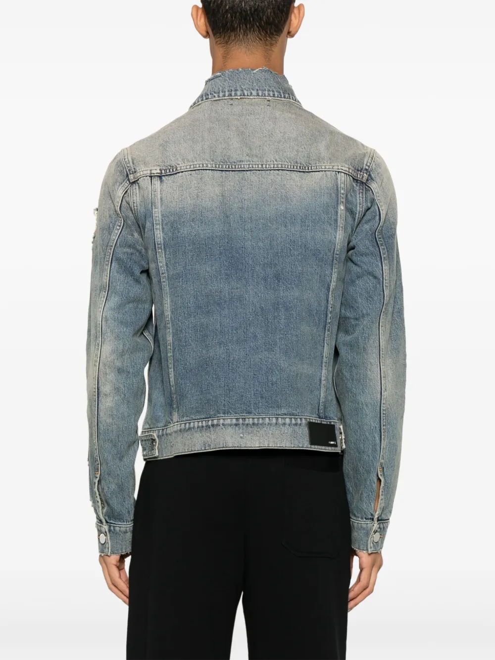 AMIRI Denim jack Blauw