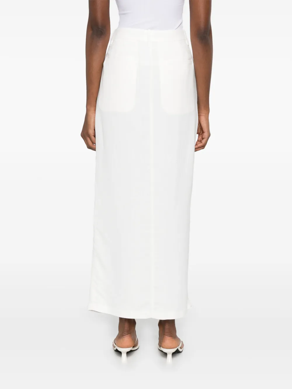 Brunello Cucinelli Maxi-wikkelrok Wit