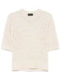 Roberto Collina open-knit T-shirt - Neutrals