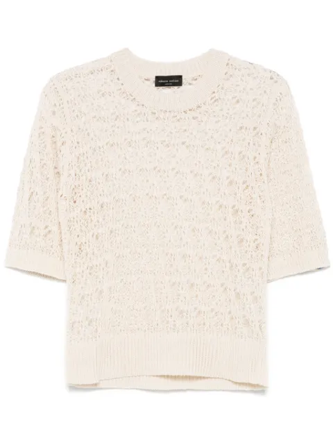 Roberto Collina open-knit T-shirt