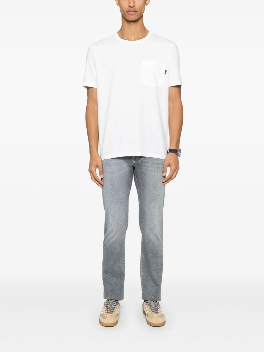 DONDUP Katoenen T-shirt - Wit