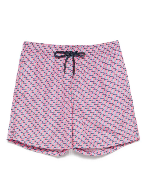 Drumohr shorts de playa con peces estampados