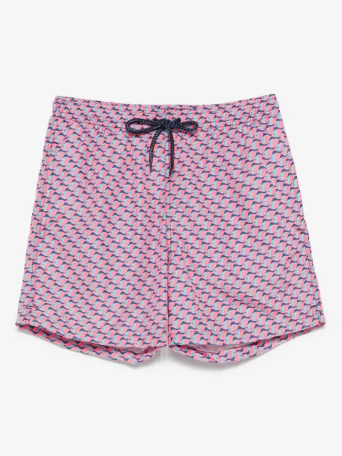 Drumohr shorts de playa con peces estampados
