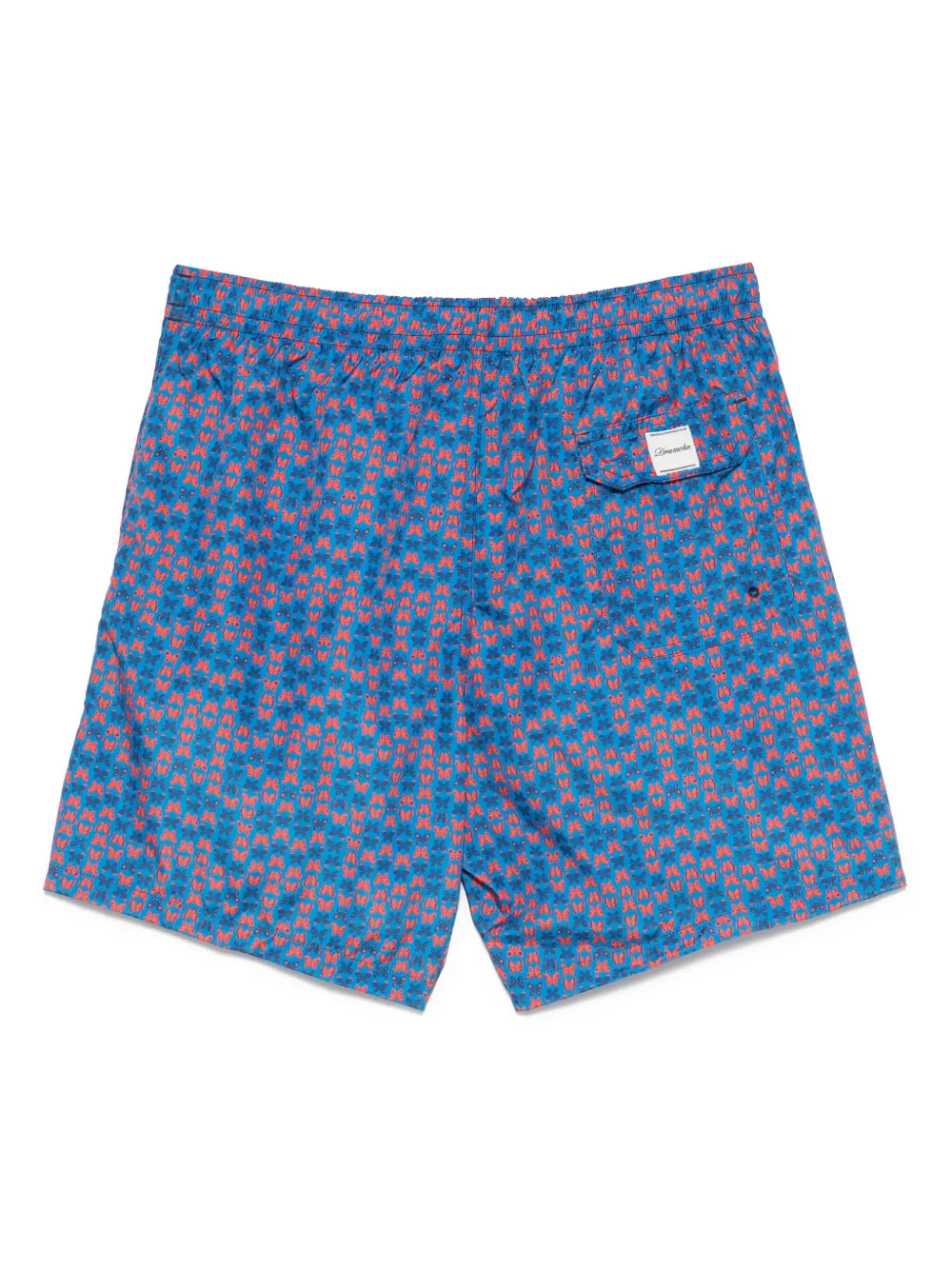 Drumohr butterfly-print swim shorts - Blauw