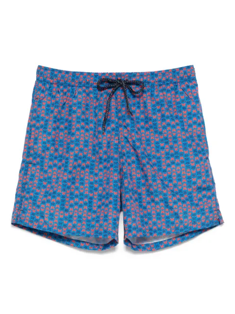 Drumohr shorts de playa con mariposas estampadas