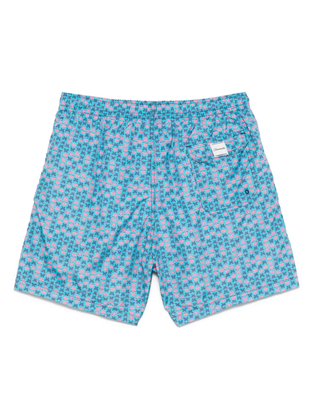 Drumohr butterfly-print swim shorts - Blauw