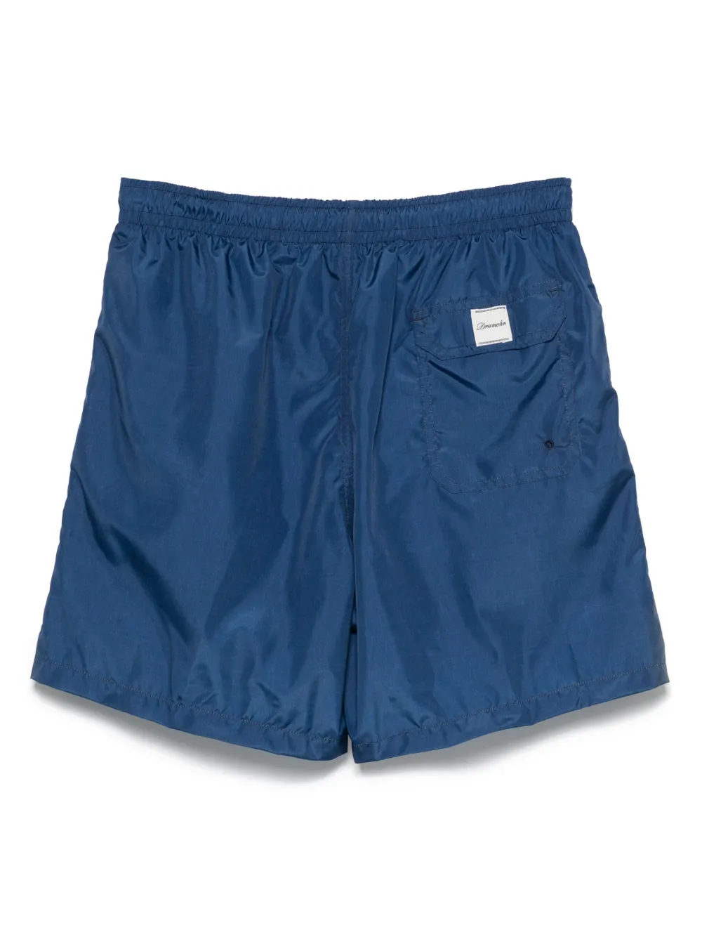 Drumohr logo-patch swim shorts - Blauw