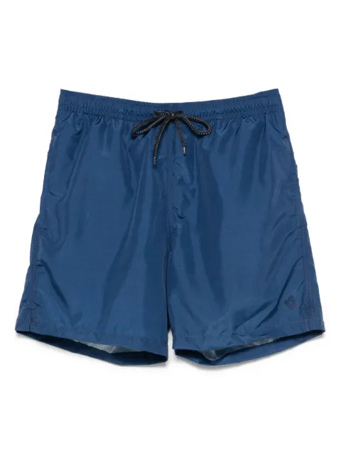 Drumohr shorts de playa con parche del logo
