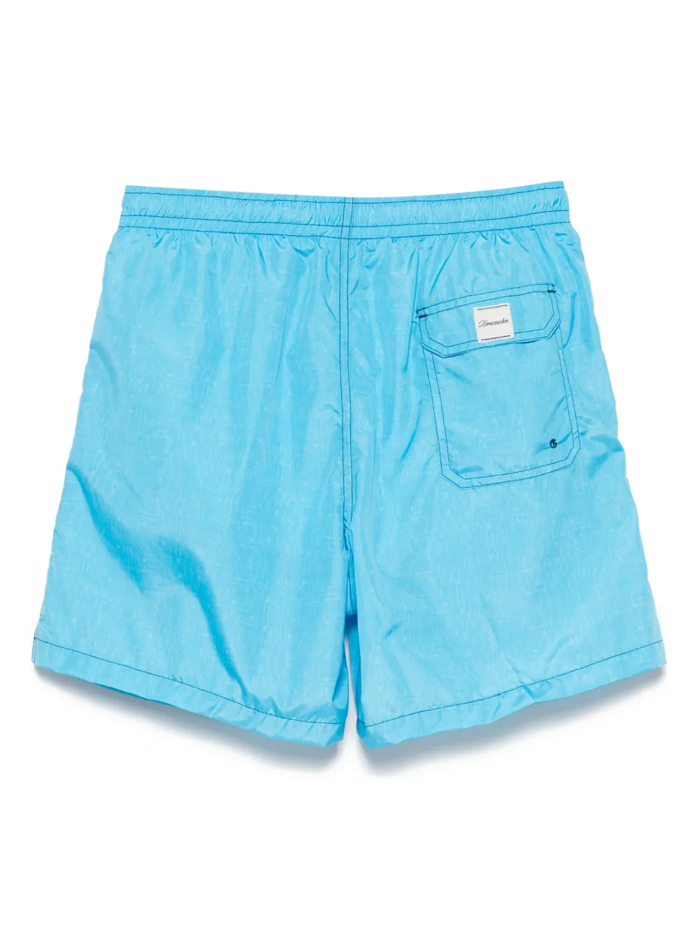 Drumohr logo-patch swim shorts - Blauw