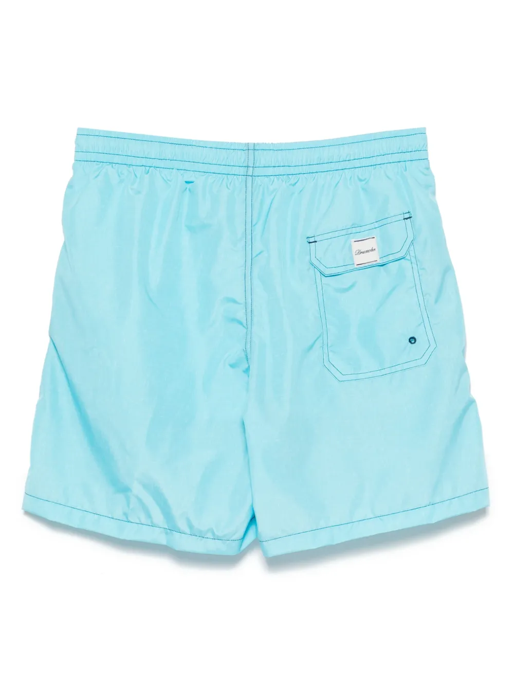 Drumohr logo-patch swim shorts - Blauw