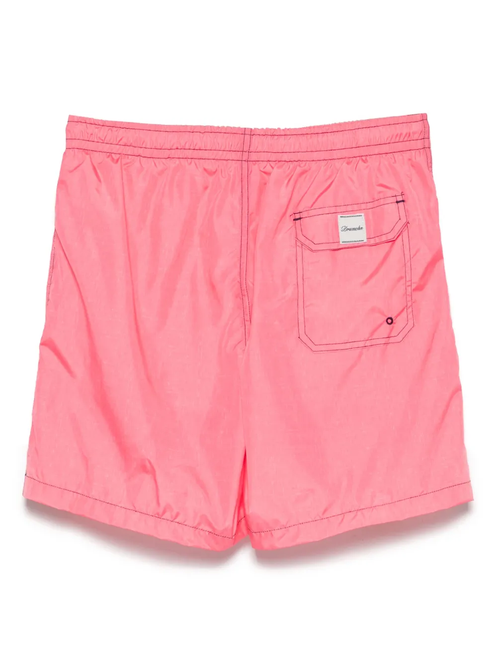 Drumohr logo-patch swim shorts - Roze