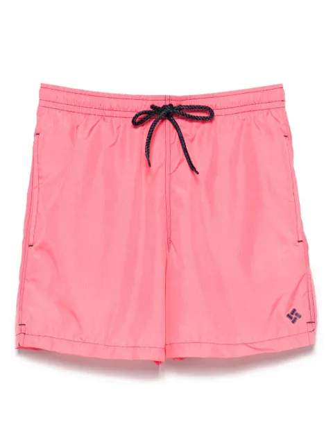 Drumohr shorts de playa con parche del logo