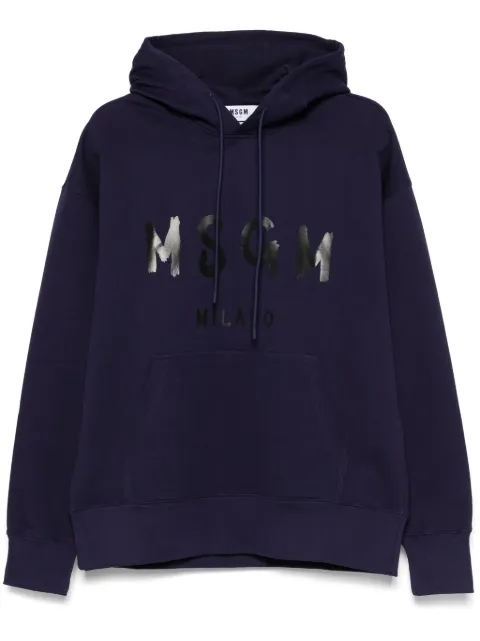 MSGM logo-print hoodie 