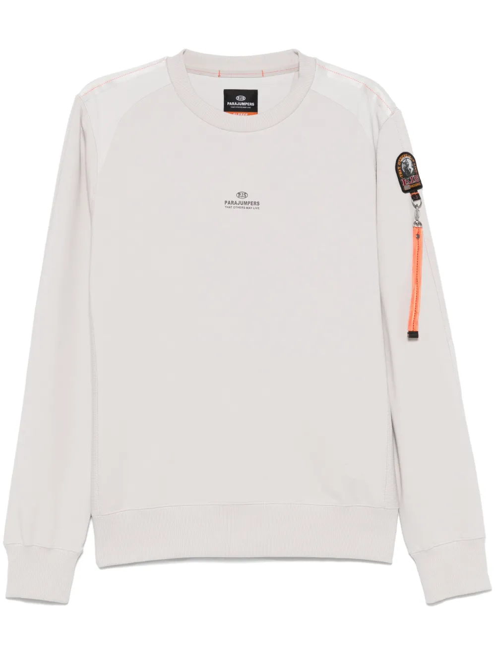 Parajumpers logo-patch sweatshirt - Grigio