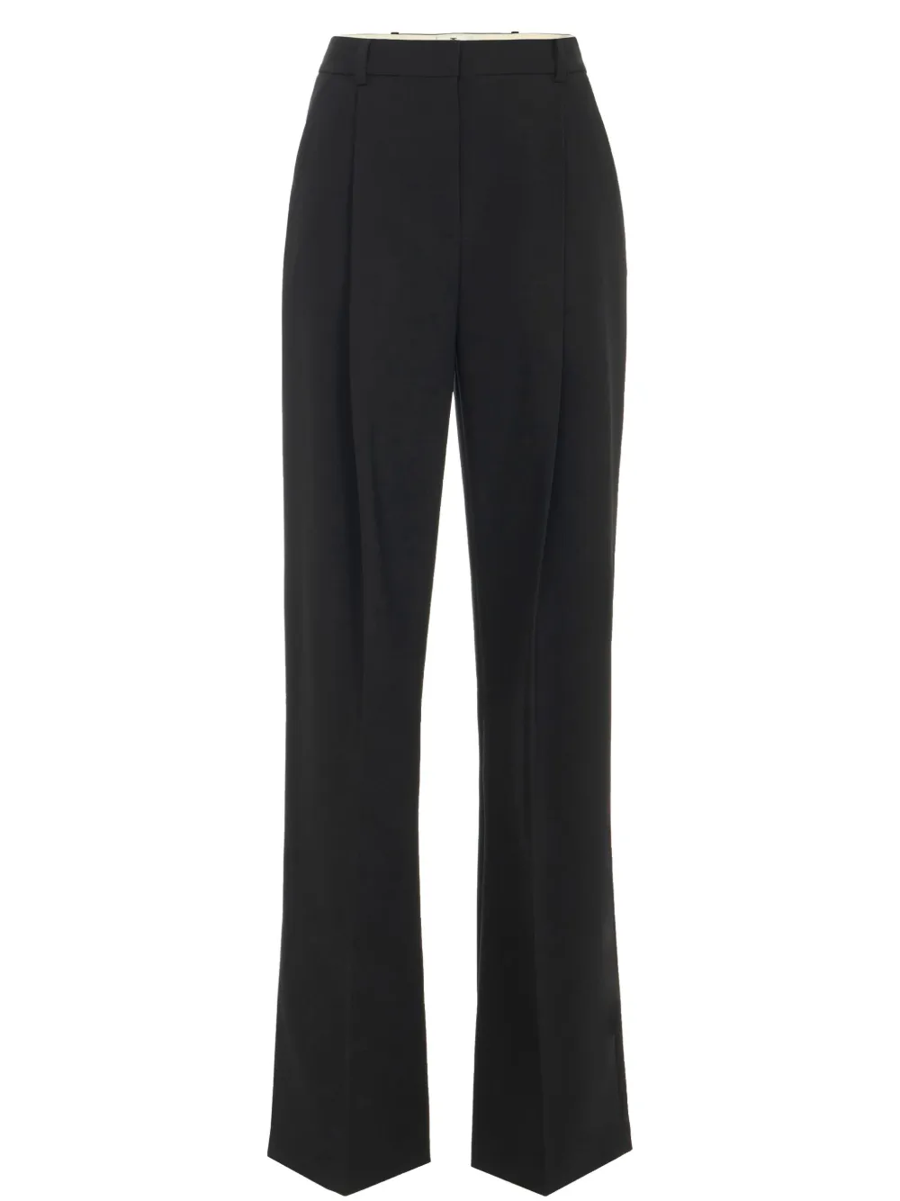Elisabetta Franchi Geplooide crêpe pantalon Zwart