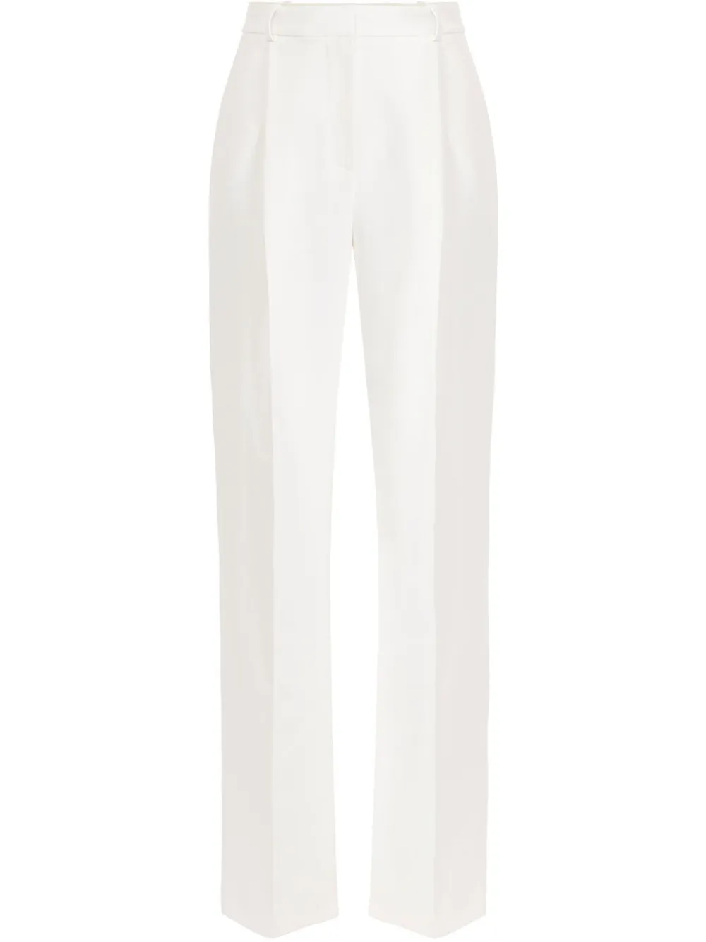Elisabetta Franchi Geplooide crêpe pantalon Wit