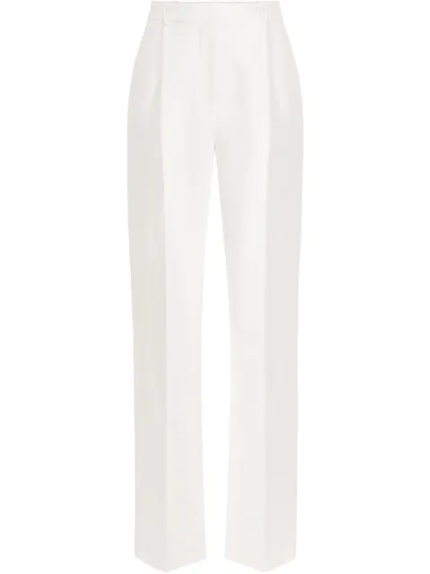 Elisabetta Franchi pleated crepe tailored trousers