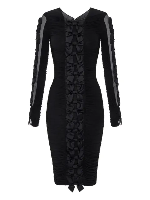 Elisabetta Franchi bow-detail midi dress