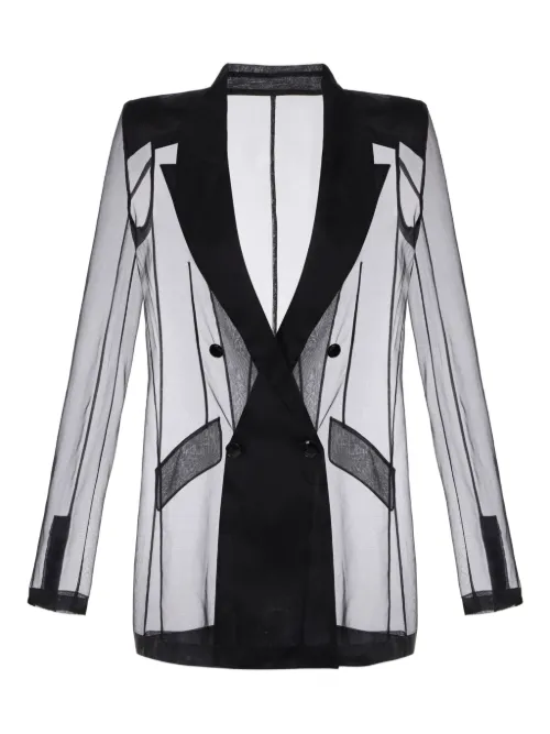 Blazer en organza - Elisabetta Franchi - Modalova