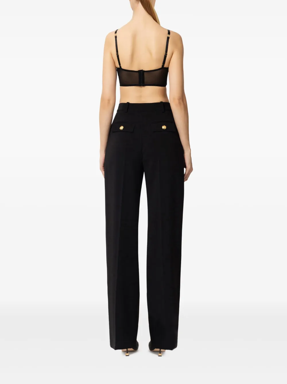 Elisabetta Franchi Tulen bh-top Zwart