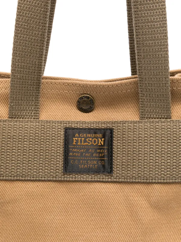Filson Small Open Tote Bag | Brown | FARFETCH