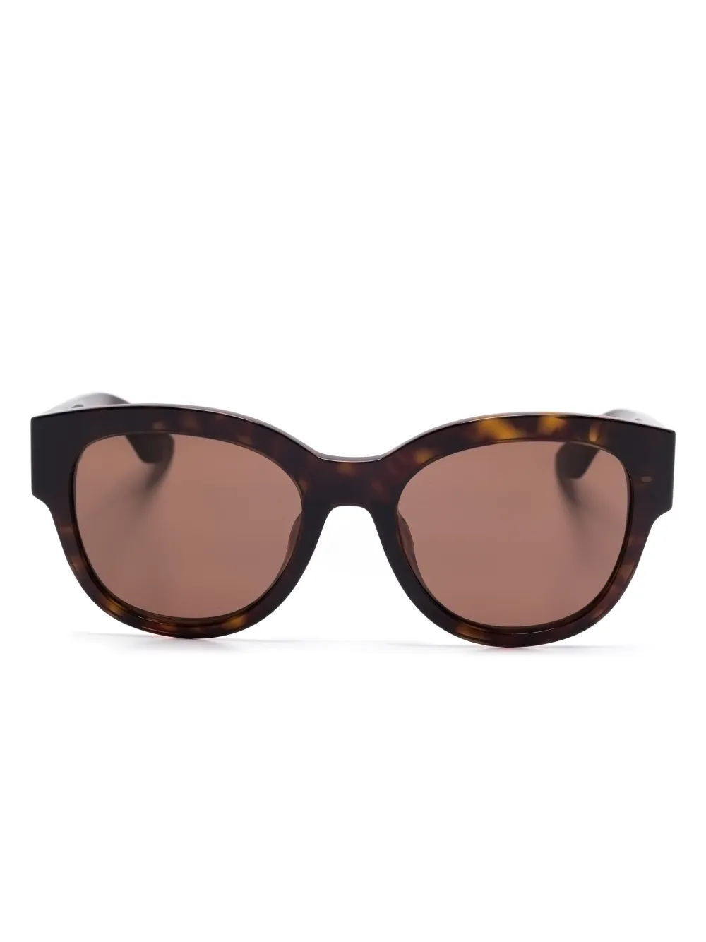 Alexander McQueen Eyewear Occhiali da sole tondi - Marrone
