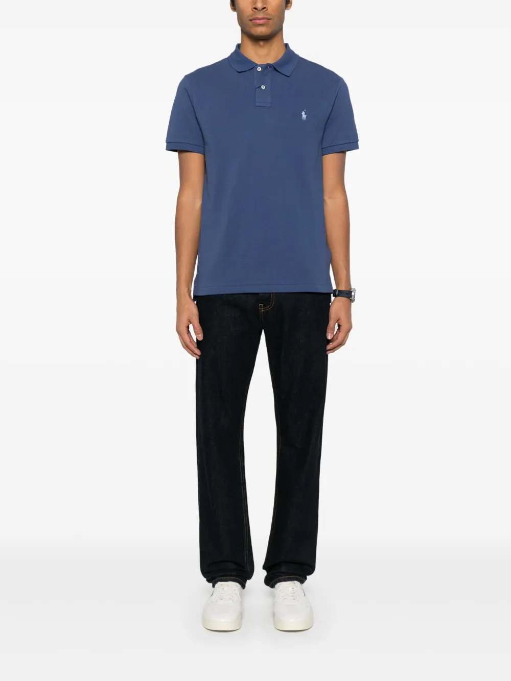 Polo Ralph Lauren Polo Pony-embroidered polo shirt - Blauw