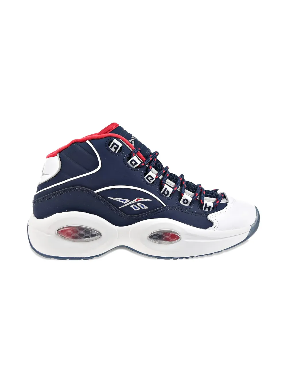 Reebok Kids question mid trainers Blue