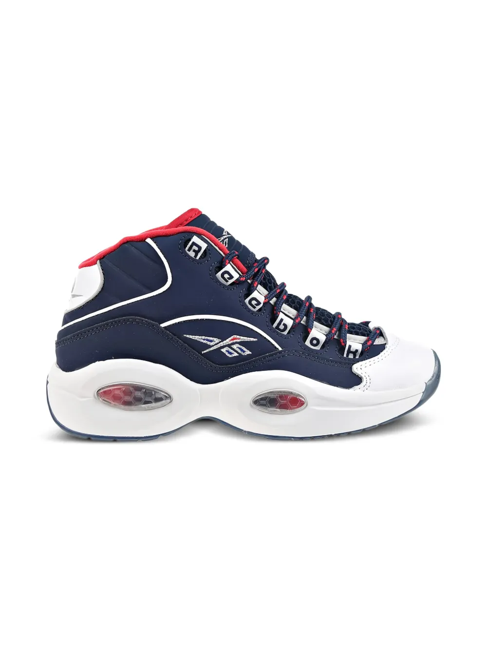 Reebok Kids question mid trainers | Blue | Image 1