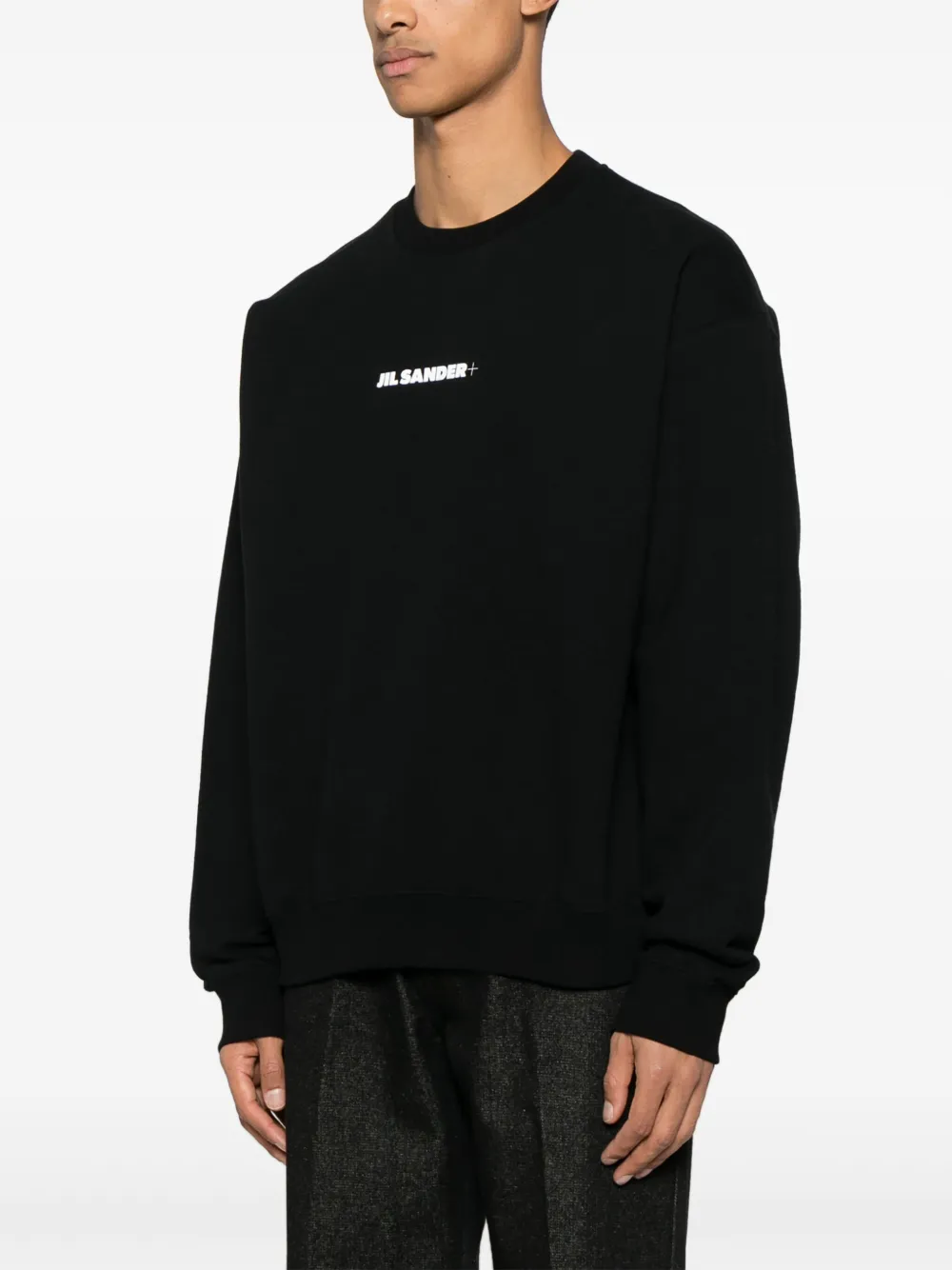 Jil Sander Sweater met logoprint Zwart